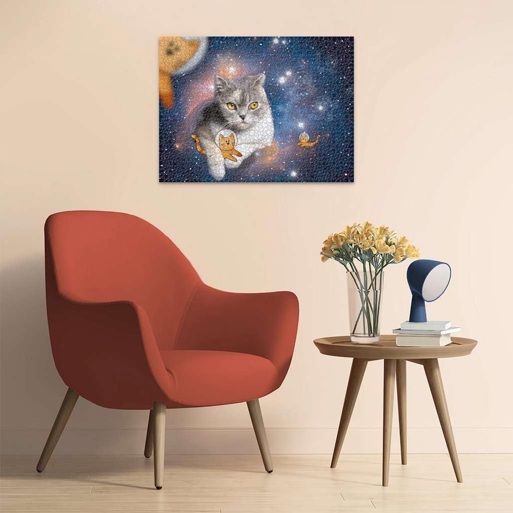 Ravensburger - Cat in Space Puzzle, 1500 Pieces, Adult Puzzles, Black, 80 x 60 cm - Image 4
