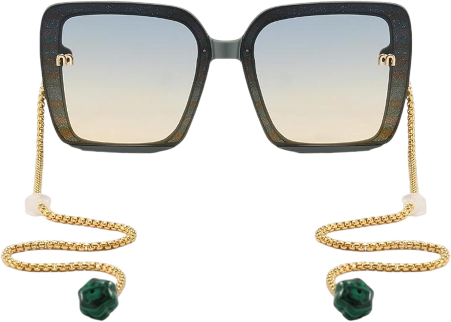 Loom&Pearl Armless Chain Temple Sunglasses I'm So Fancy