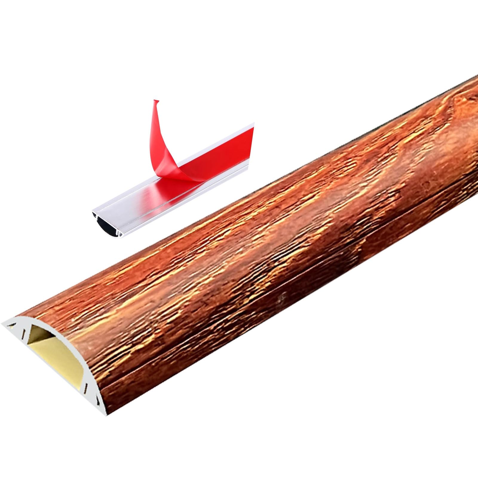 Canaleta Cables Oculta Cables Para Tv En Pared, Aleación De Aluminio Tronco/ Cubrecables Media Caña Para Aulas Sala De Estar Evite Tropiezos Con El Cable & Proteja Los Cables ( Size : Red-No.3-W-28mm(