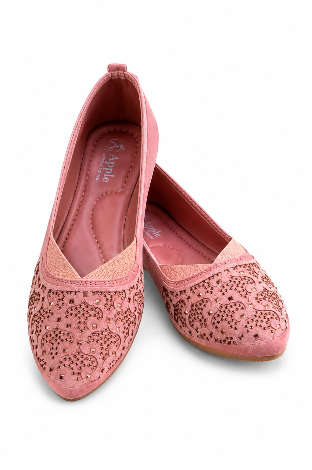 Women's Embellished Ballet Flats, Slip-On Bellies with Soft Cushioned Insole, Lightweight Casual & Ethnic Wear, Closed Toe, Flat Heel-image-49