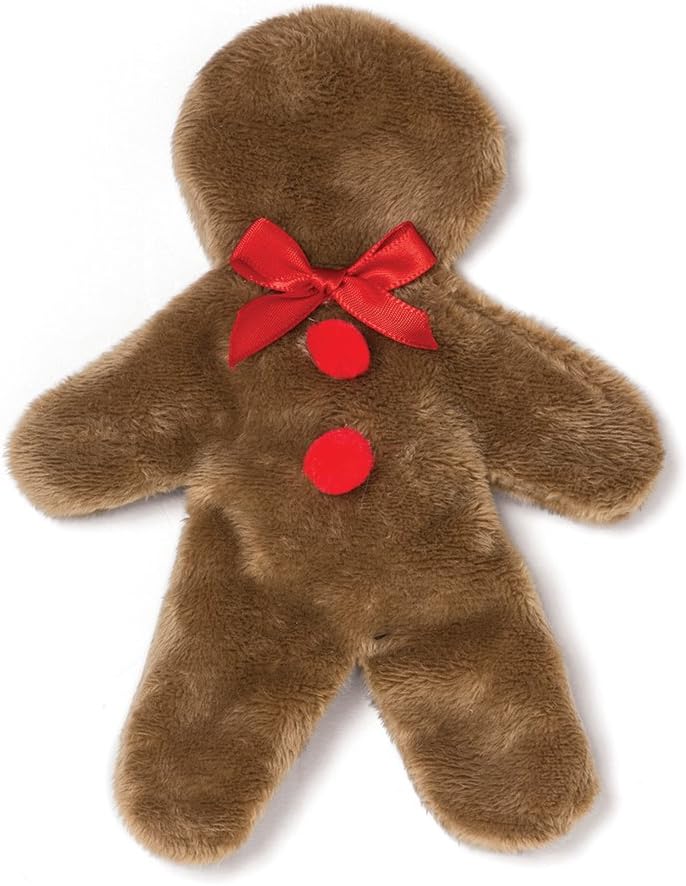 West Paw Design TINY GINGER Unstuffed Squeaky Toy - Brown - 6.5''