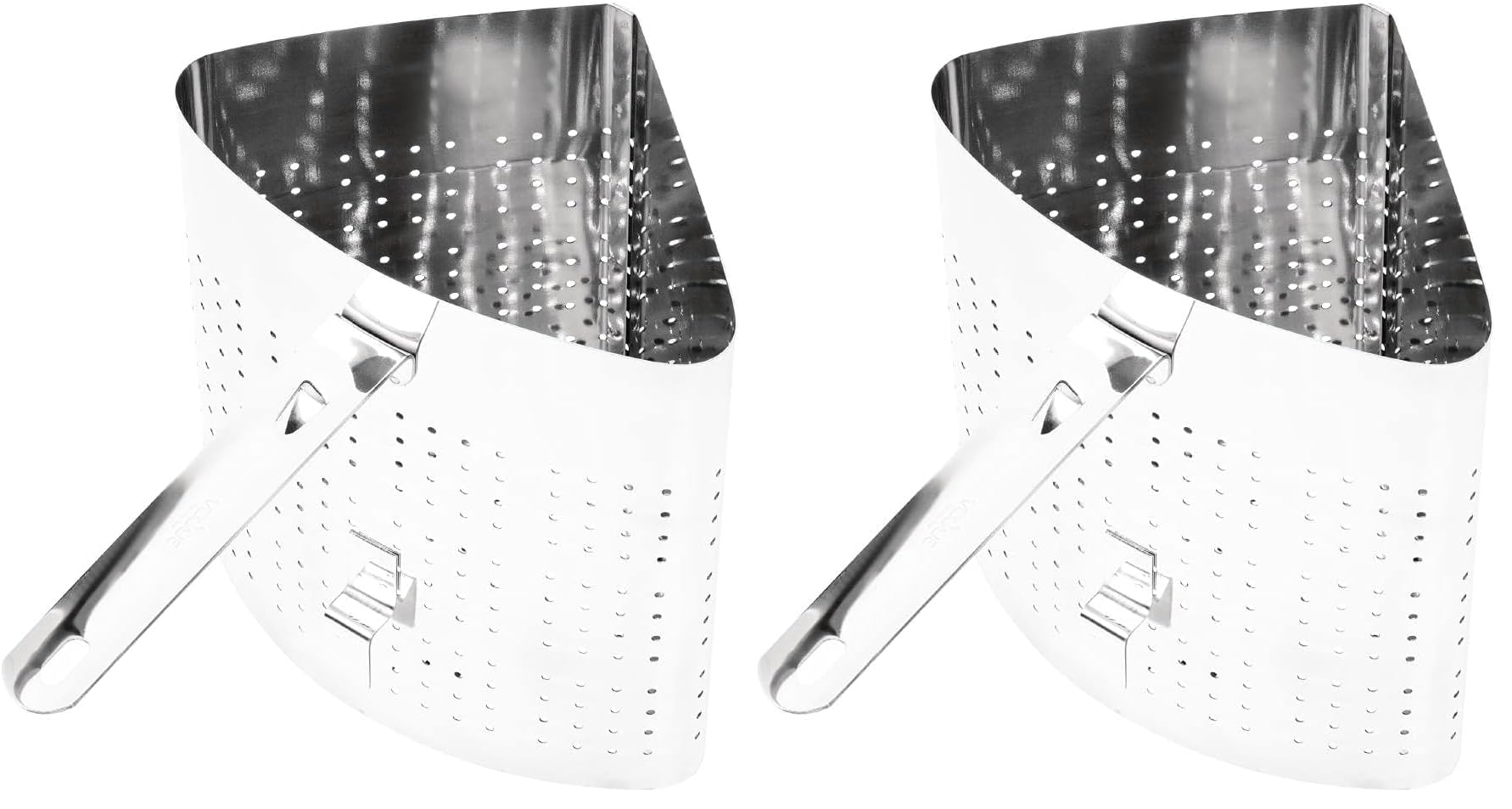 Panier cuit-pâtes inox triple action pour cuire et égoutter