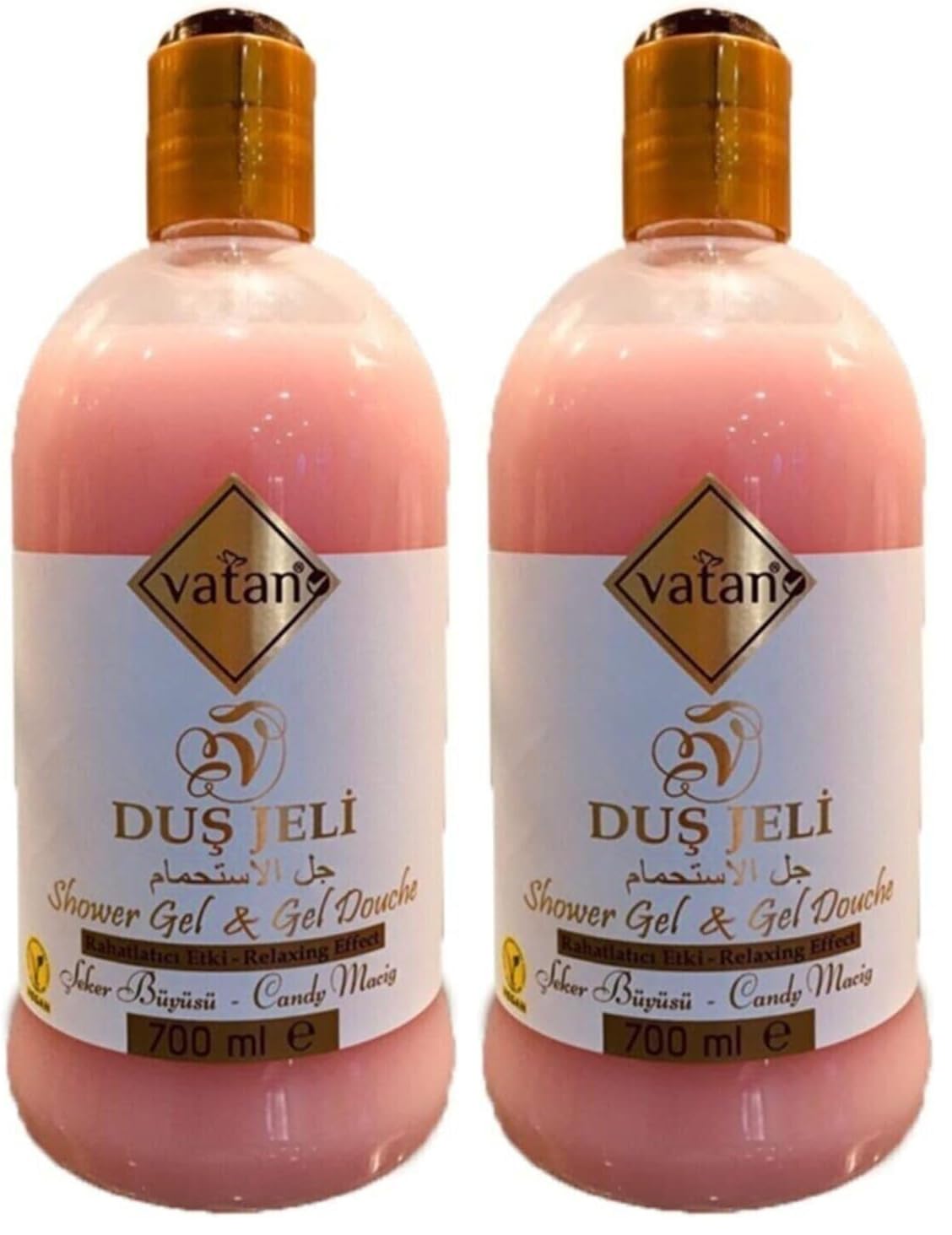 Vatan Duş Jeli Şeker Büyüsü 700 ml (2 paketi)