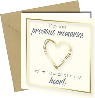Bereavement Card Sympathy Card Condolence Sorry For Loss Mourning Light Heart #1486
