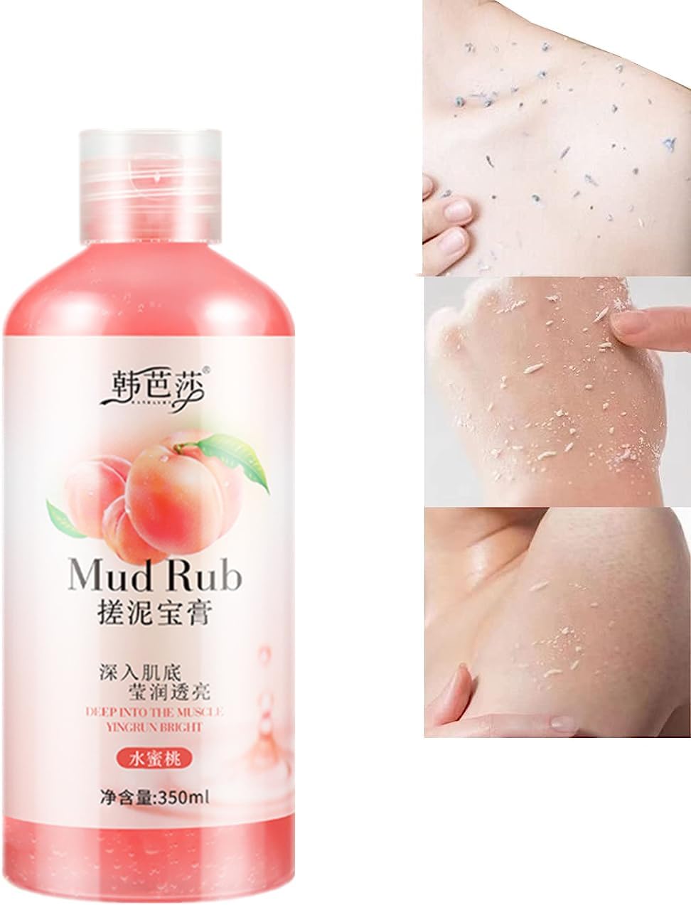 Peach Mud Scrub Exfoliator - Body Scrub (350ML)