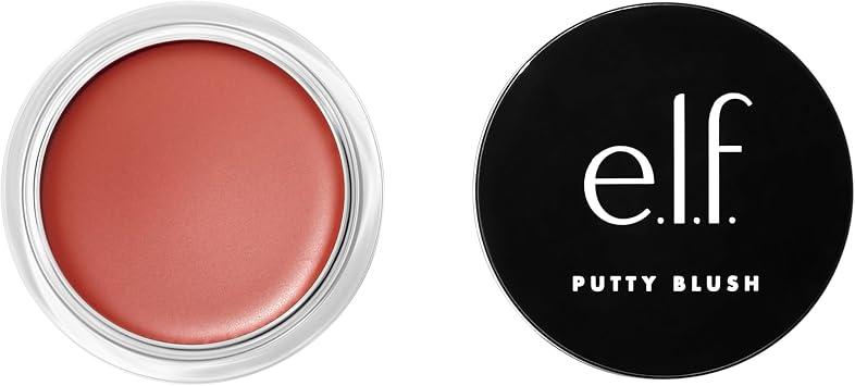e.l.f. Putty Blush, Creamy & Ultra Pigmented Formula, Infused with Argan Oil & Vitamin E, Bali, 0.35 Oz 10g