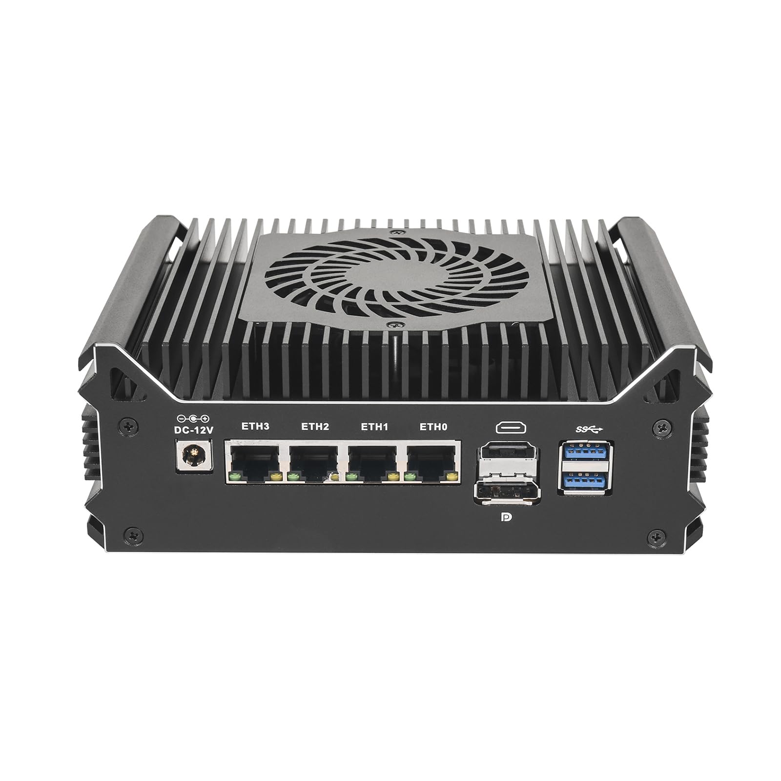 Micro Firewall Appliance, Mini PC, PFSense, OPNsense, VPN, Router PC, N150, RS59, AES-NI, 4 x 2.5GbE I226-V LAN, COM, HDMI, DP, Type-C, 8G RAM, 128G SSD