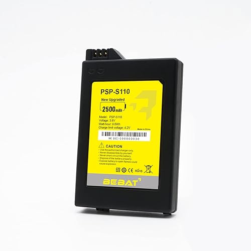 Miniatura 7 de BEBAT Batería de litio de 3.6 V para consola Sony PSP 3000 PSP Slim 2000 PSP-S110, PSP-2001, PSP-3000, PSP-3001, PSP-3002, PSP-3004, PSP Slim