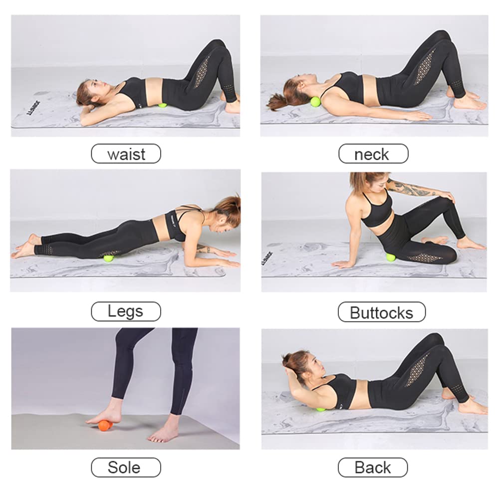 Silicona Fitness Estrés De Maní Masaje Bola De Yoga Pilato Bola Inicio Entrenamiento Deportivo Equipos De Entrenamiento De Gimnasio Masaje