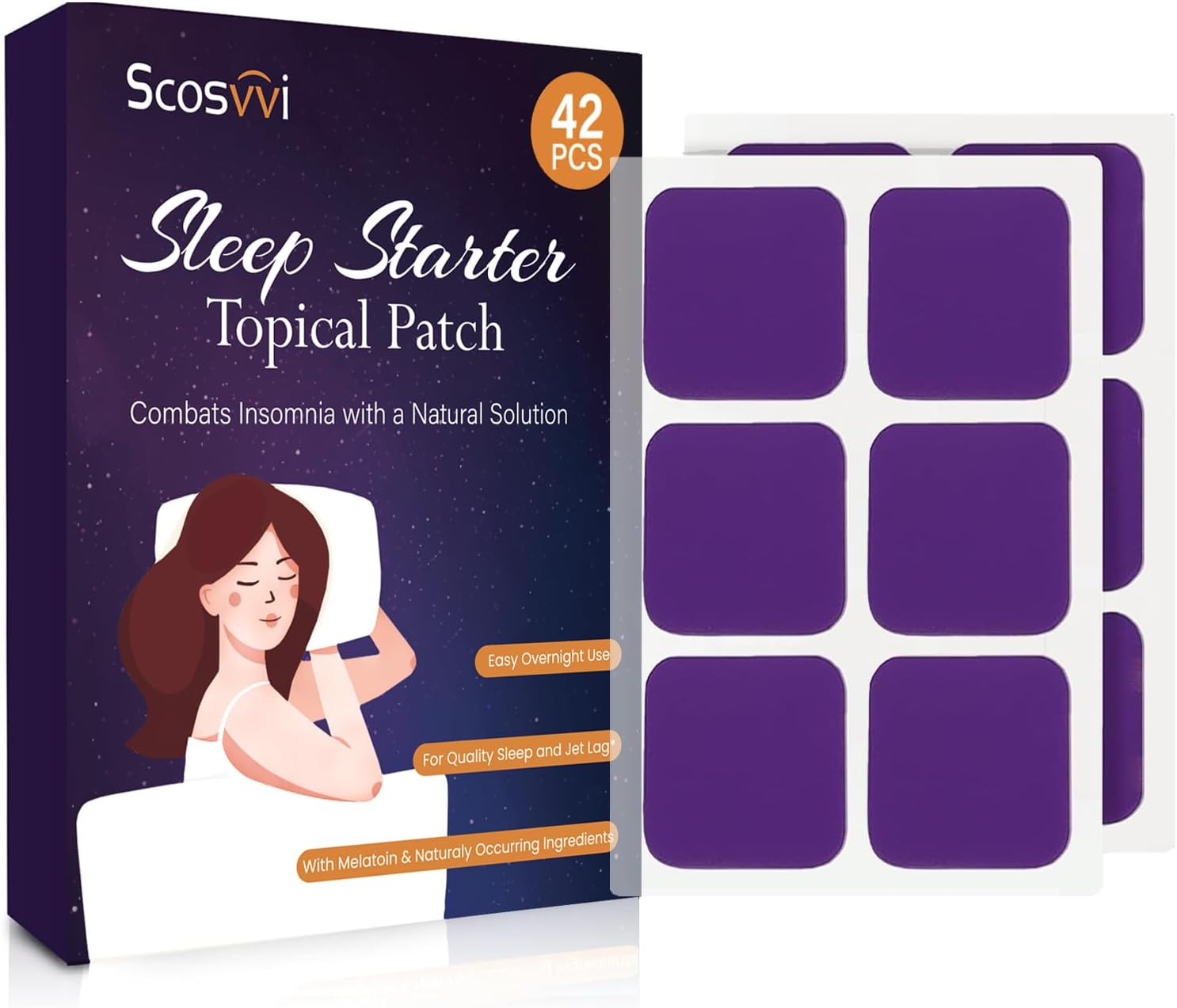 Sleep Patches for Adults Extra Strength: Gentle Overnight Sleep Support Patch – Non‑Habit Forming Sleep Aid with All‑Natural, Lavender & Chamomile Relaxation Aid – Drug-Free, 8-Hour Nighttime Solution