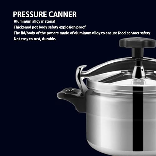 Miniatura 4 de 3/4 / 5 Liters Aluminum Explosion Proof Pressure Canner for Home and Commercial Use, Pressure Cooker, with Easy Opening & Closing Lid for Gas,