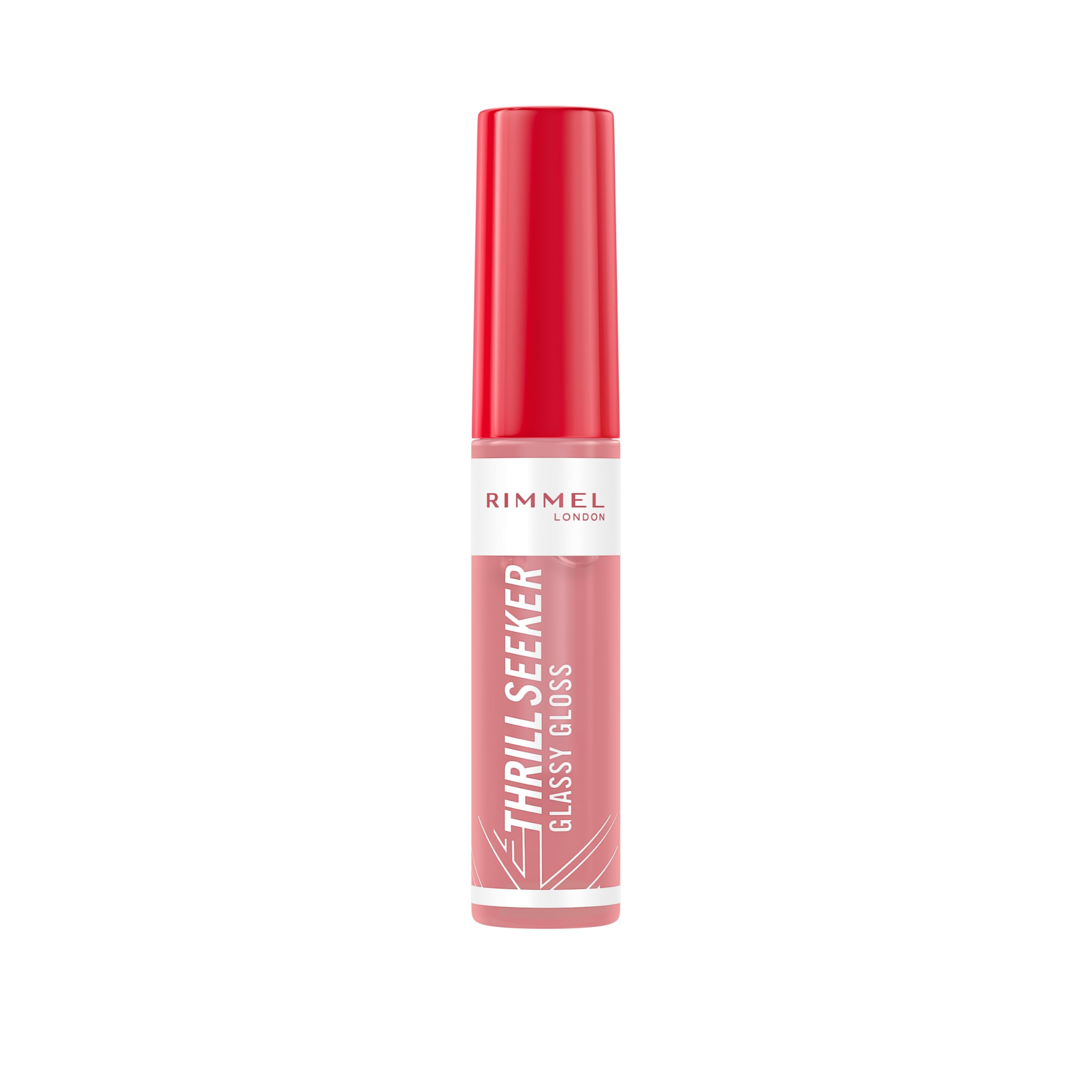 Rimmel Thrill Seeker Glassy Gloss Sprinkled Sugar Moisturising Healthy Looking Lips Angled Applicator Homogeneous Application Vegan Formula 10ml