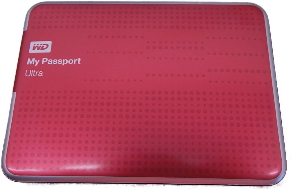 (Old Model) WD My Passport Ultra 1TB Portable External USB 3.0 Hard Drive with Auto Backup, Red