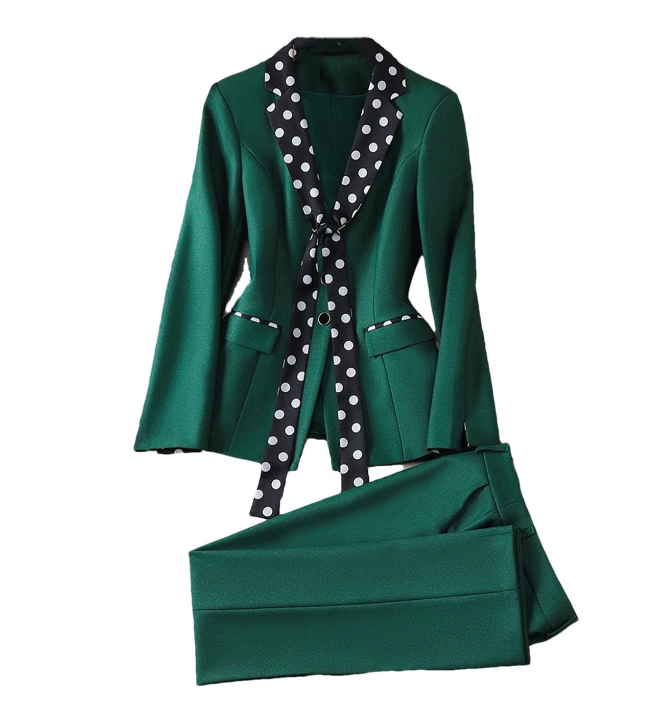 Elegante traje formal de chaqueta y pantalón para mujer, conjunto de 2 piezas para oficina, negocios, trabajo