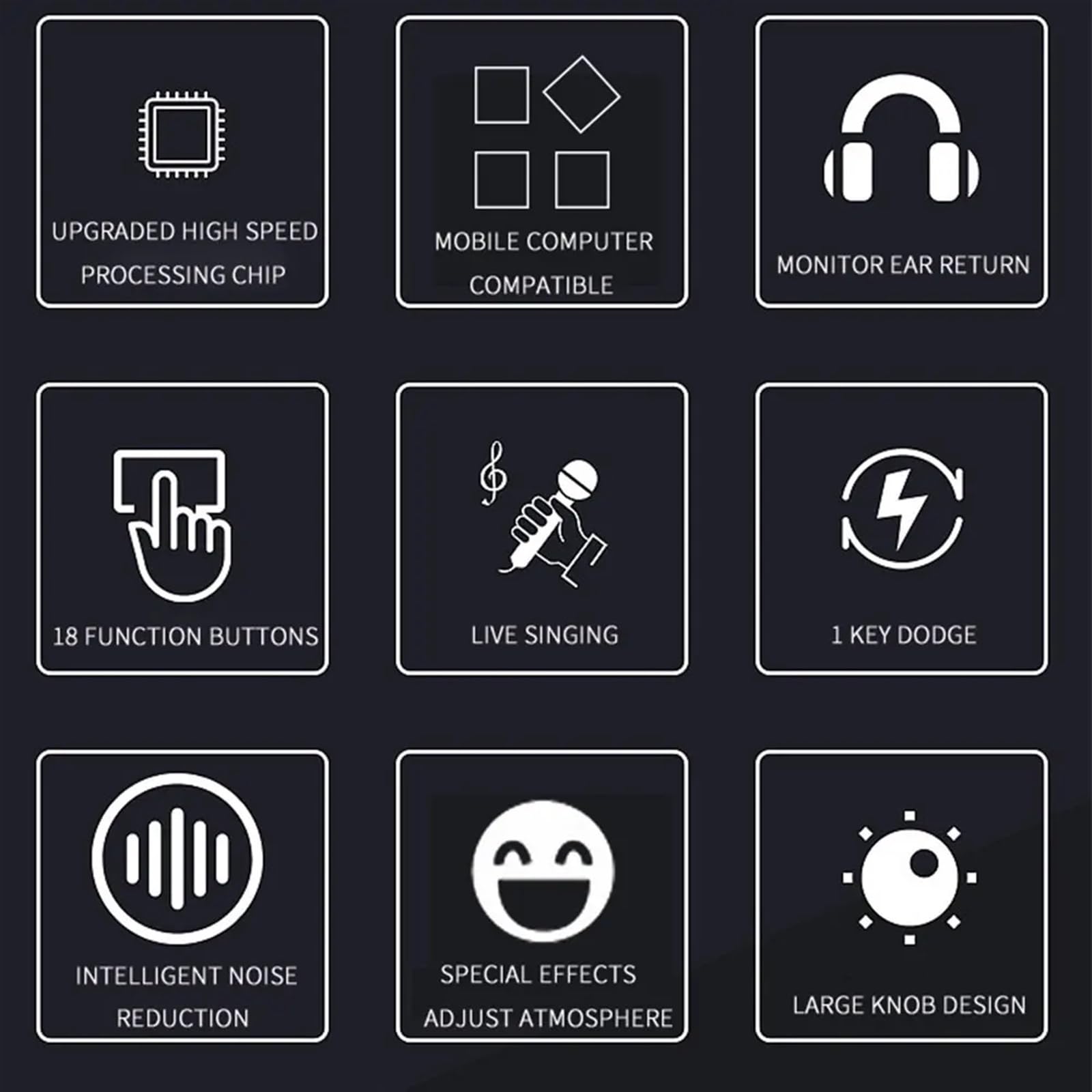 Mixer audio HD V8 Scheda esterna USB Cuffie Microfono Trasmissione live personale Webcast for telefono cellulare Computer PC Dj per DJ professionisti(V8S)