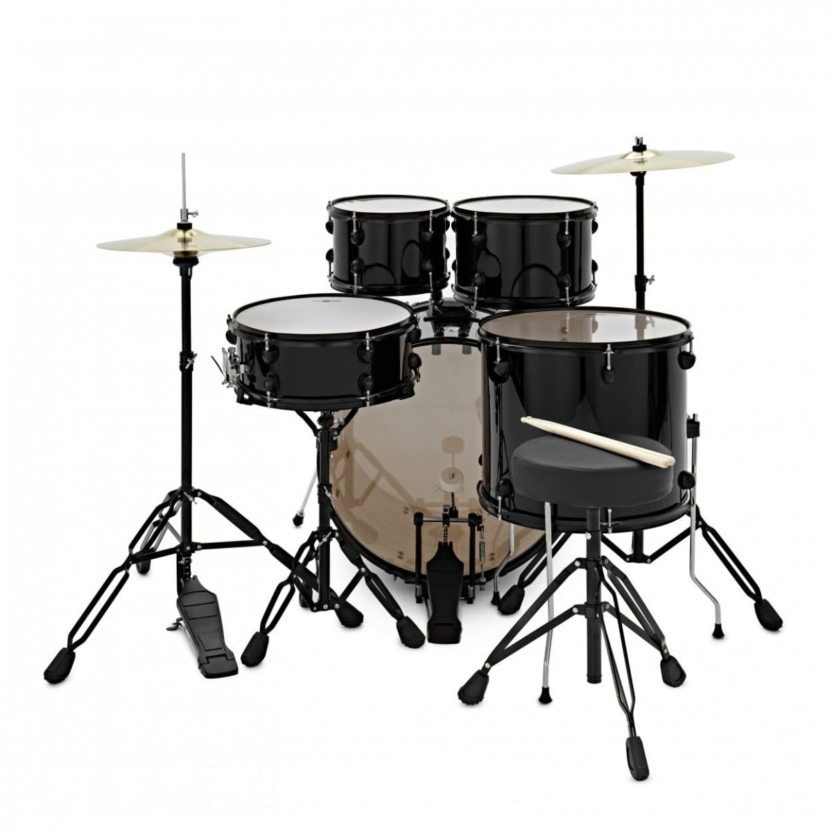 Kit de batería acústica BDK-22 de Gear4music Black Rock Tamaño