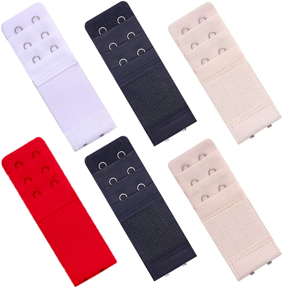 qoxolyz Women's Bra Hook Extender 2 Hook 3 Rows Extension Strap Perfect for Pregnancy or Weight Gain, Avoids Lady's Bra Band Discomfort Increase Band Length Bra Hook Extender-picture-15