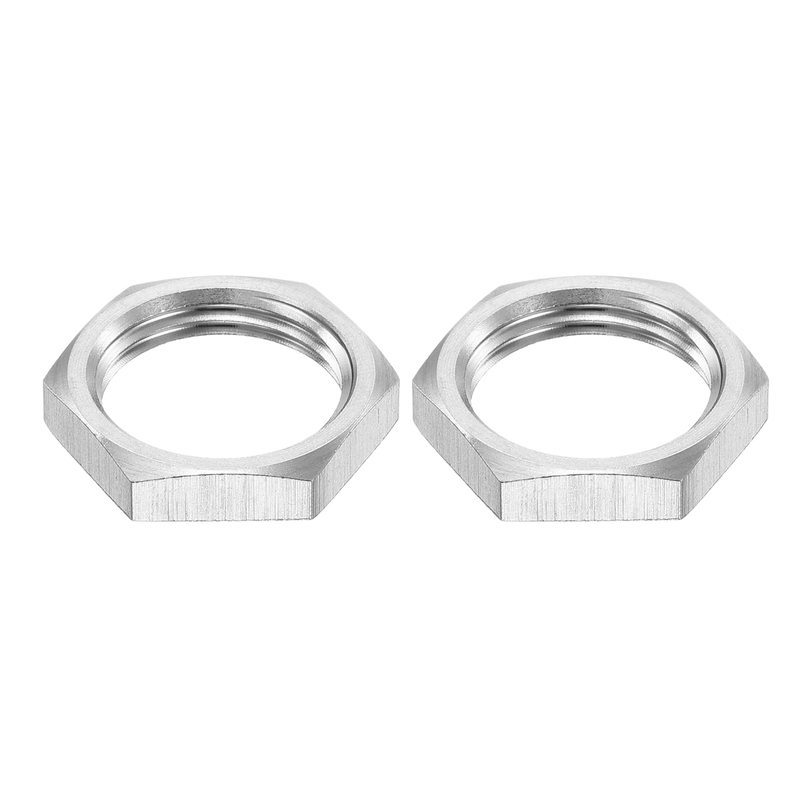 QUARKZMAN G3/8 Dado Bloccaggio Sottile Esagonale Raccordo Tubi, Fissaggio Femmina Controdado per Impianti Idraulici, Acciaio Inossidabile 304 2pz