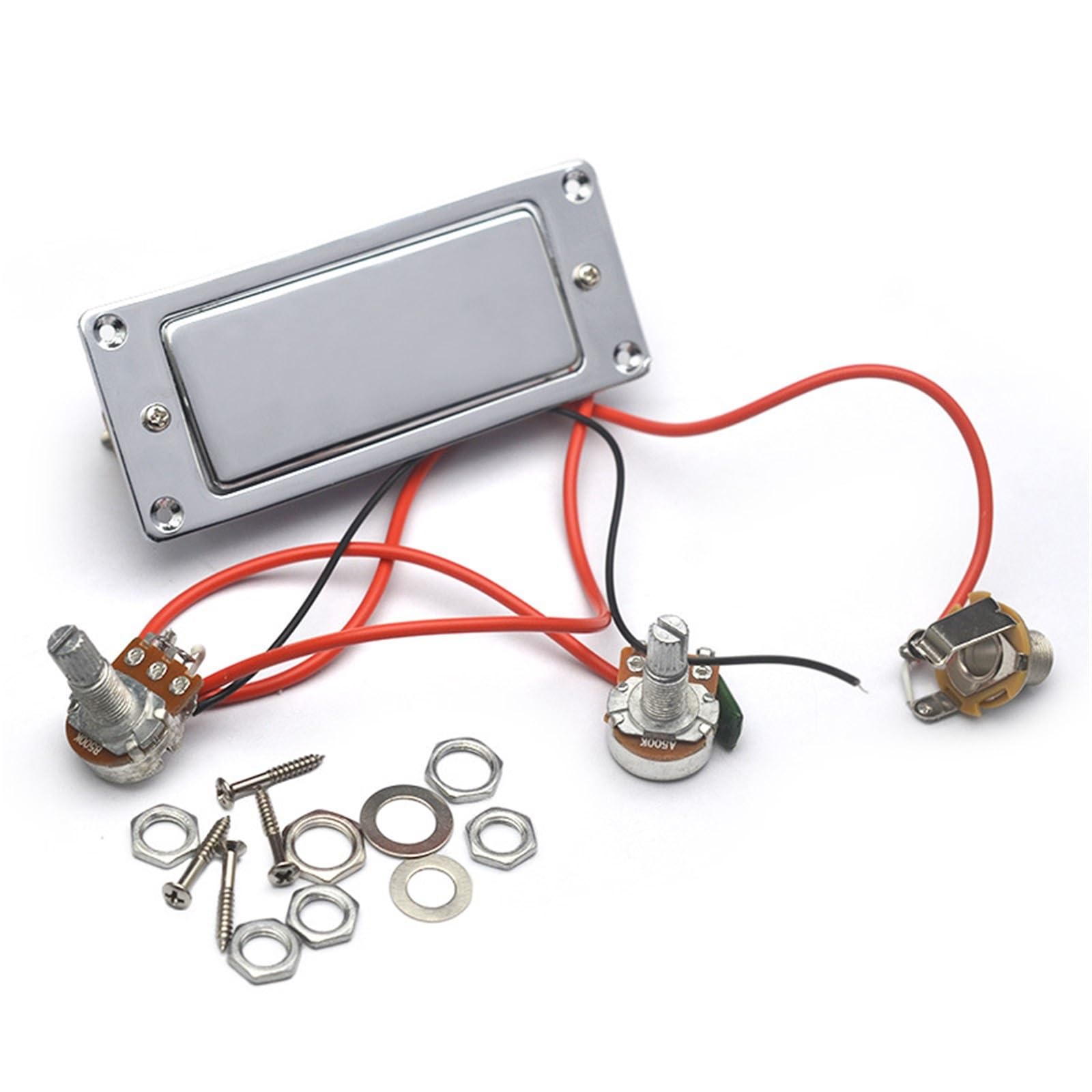 Pickup Gitary Elektrycznej Chromowany przetwornik do gitary elektrycznej Metalowy przetwornik do gitary elektrycznej z podwójną cewką