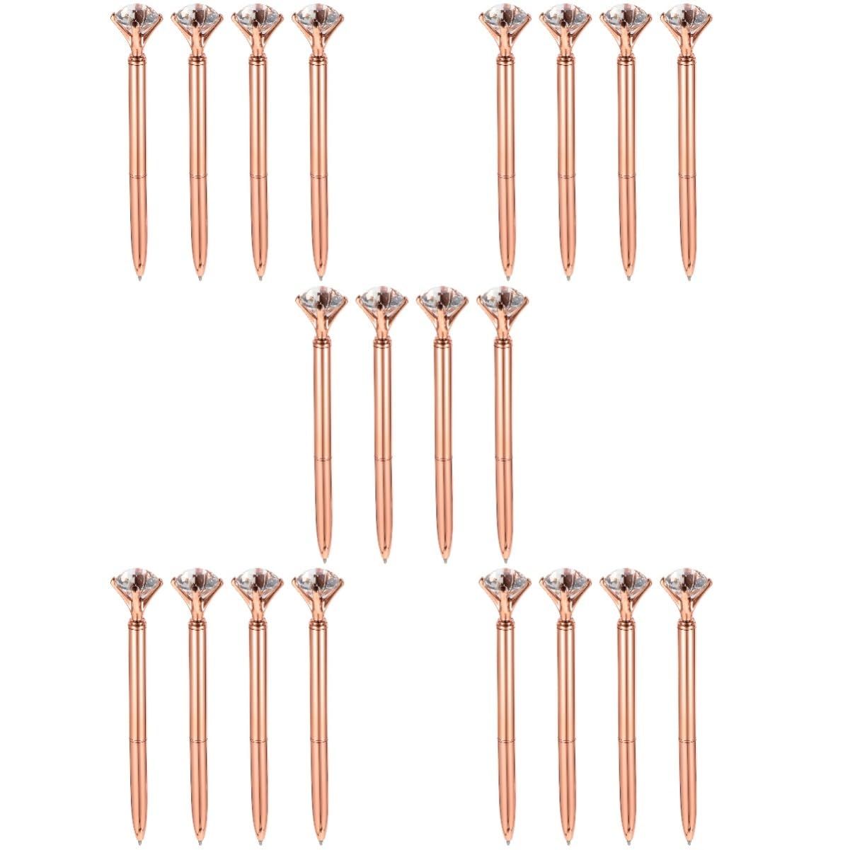 Ciieeo 20pièces Stylo à Bille Avec Tête Diamant De Stylos Multifonctions Pour Bureau Et Fournitures Scolaires Design Ergonomique Et Attrayant