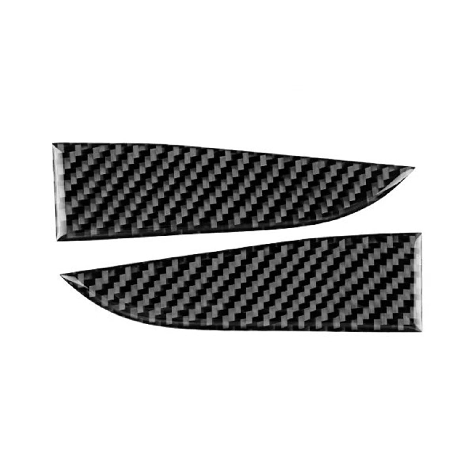 Mbxpxe Black 2024 Trim Sticker Accessories Real Soft Carbon Fiber Inner Door Triangle Cover Sticker Trim For Tesla For Model 3 Highland 2024 Car Interior Decoration(Black 2024)