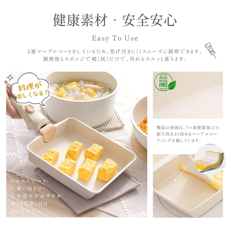 Amazon | 吉道 フライパン セット 16点 ih ガス火対応 取っ手が