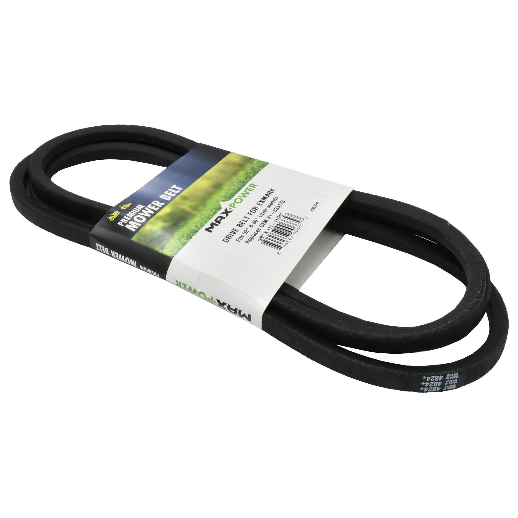 Maxpower 336370 Cinghia di trasmissione per falciatrice per ponti Exmark Lazer da 52 pollici e 60 pollici modello 1-633173