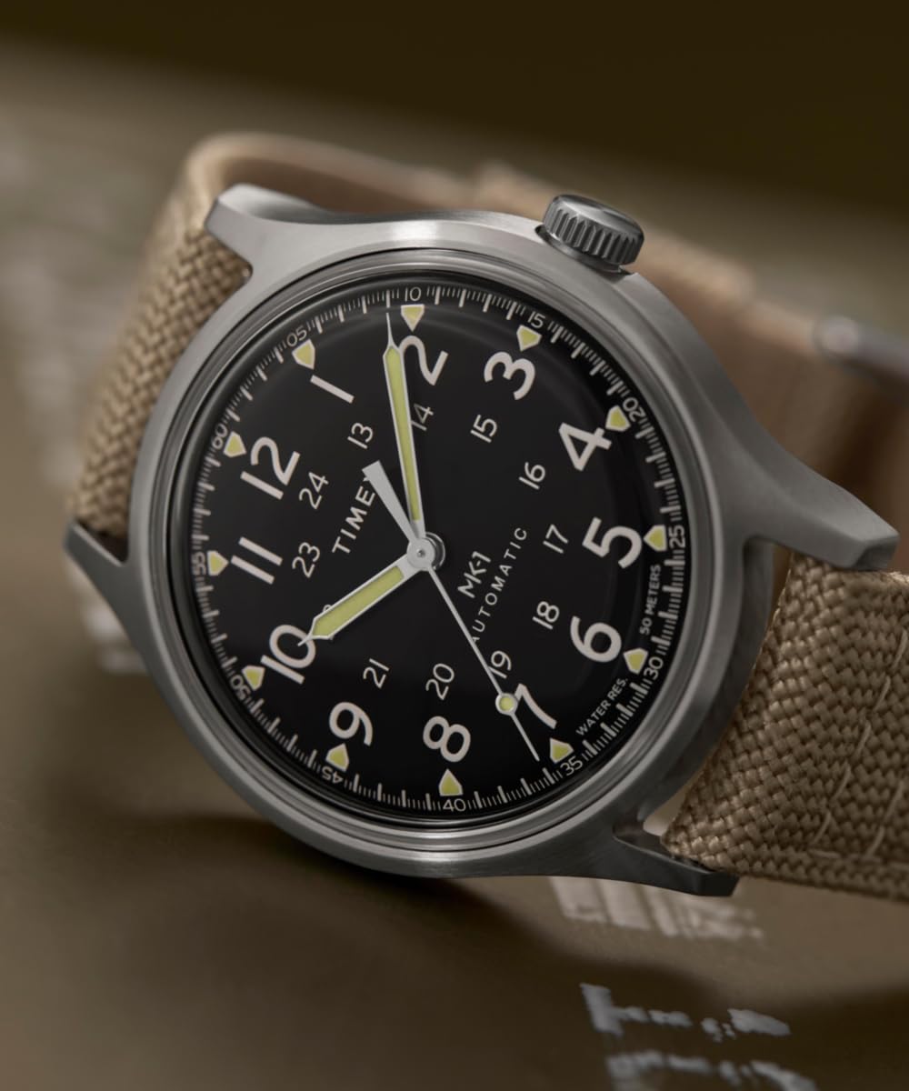 Timex Herren Analog Automatik Armbanduhr Military MK1