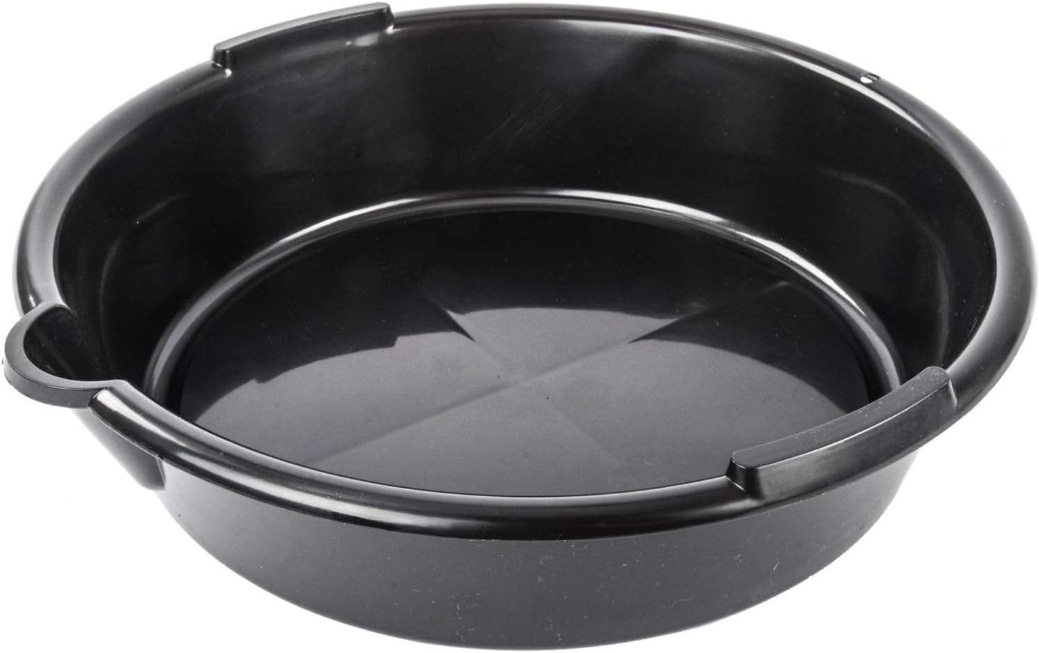 JEGS Drain Pan | 7 Quart Capacity | 13.5� x 11� x 4� | Black | Plastic | For Oil, Transmission & Differential Fluid, And Coolant Collection As Well As Other Uses