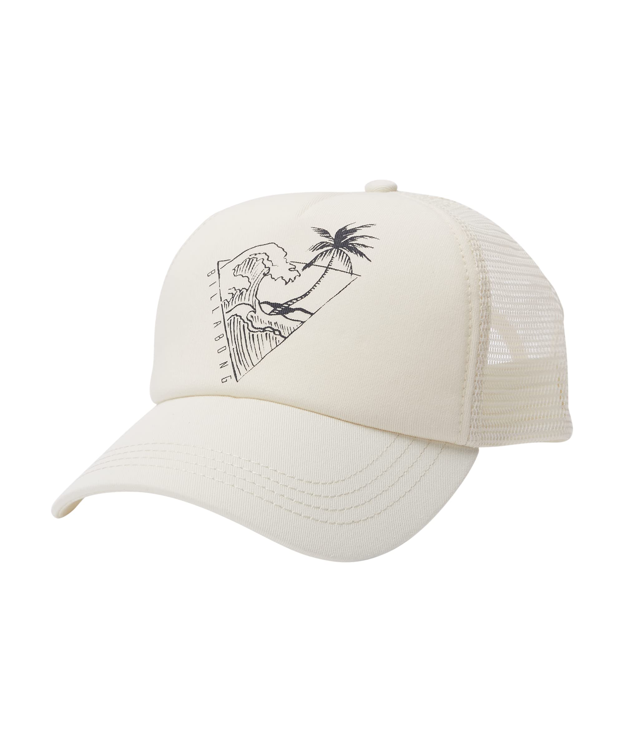 BILLABONG Women's Across Waves Adjustable Trucker Hat, Salt Crystal, One Size