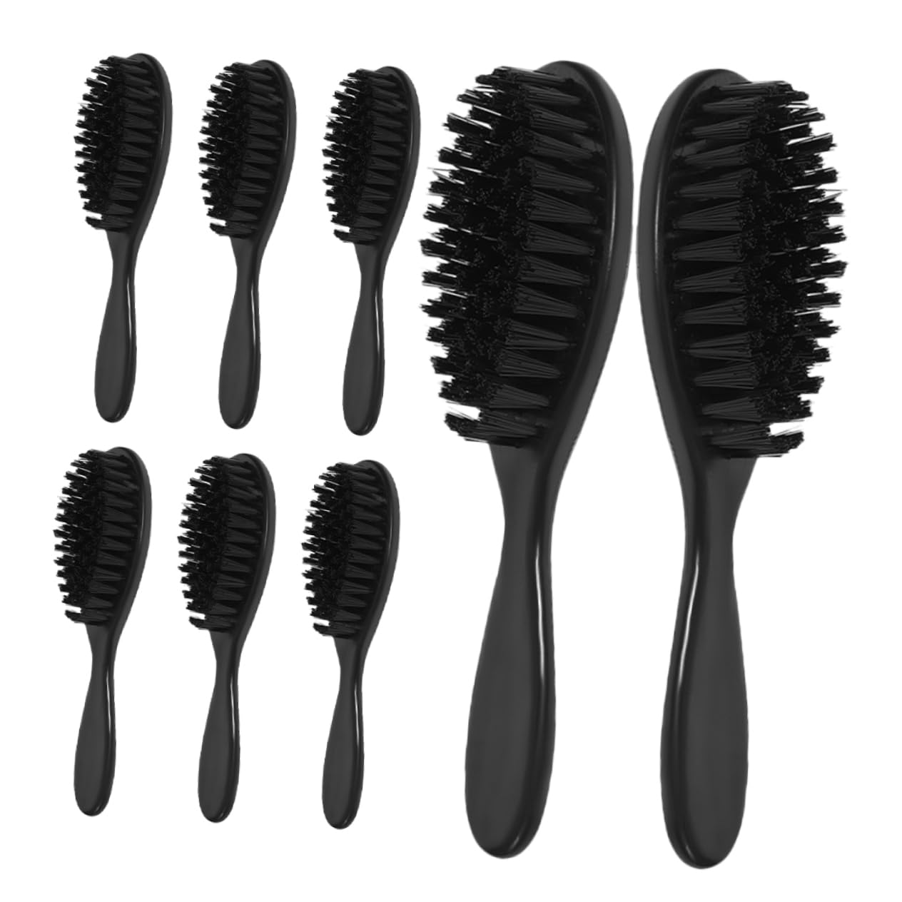 OSOLADY Elegant Men's Hair Beard Brush 8pcs Set Barber Tools for Beard Detangler Face Shaving