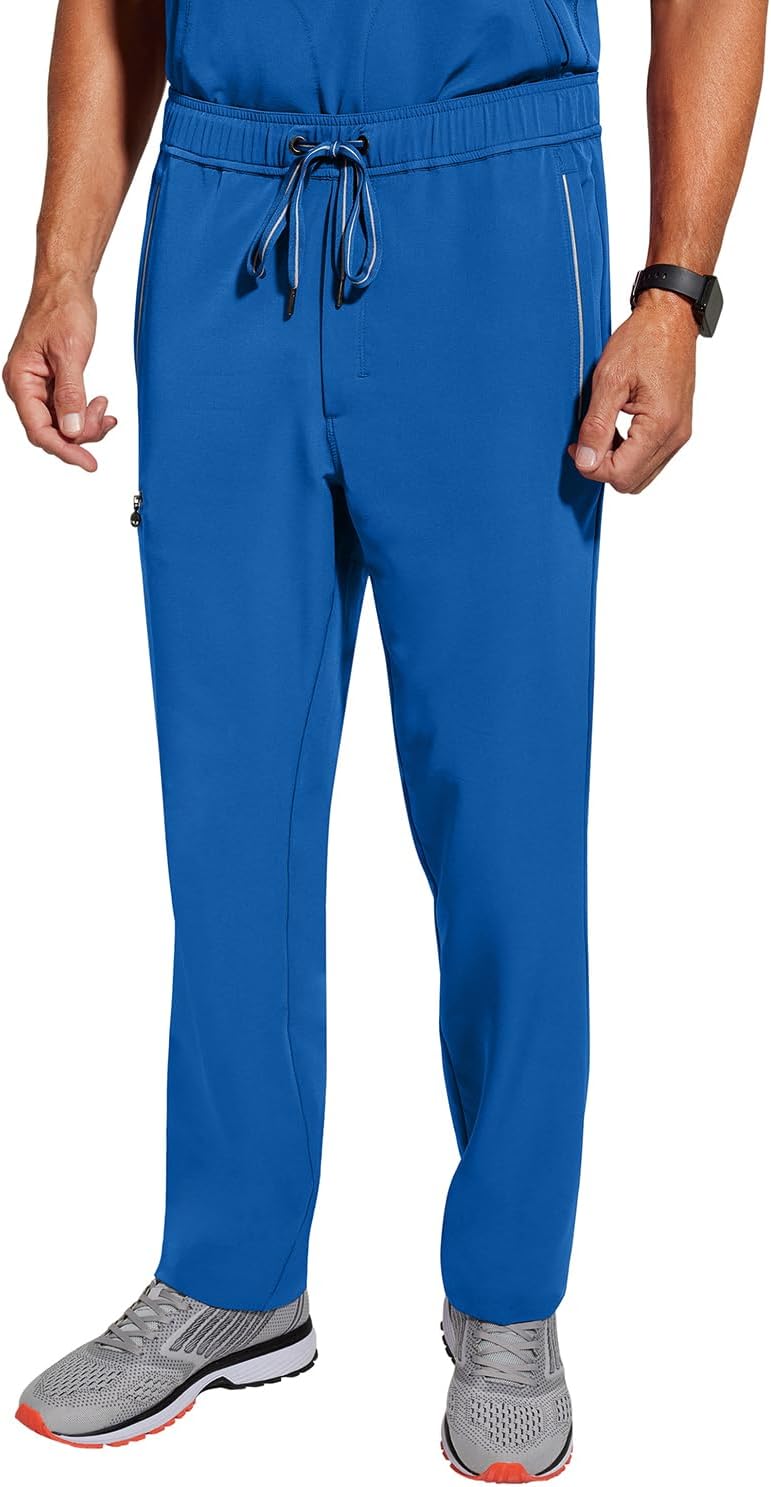 Healing Hands Medical Scrub Pant for Men Noah Bottoms with 7 Pockets, Moisture Wicking, 360° Stretch & Recycled Fibers 9173