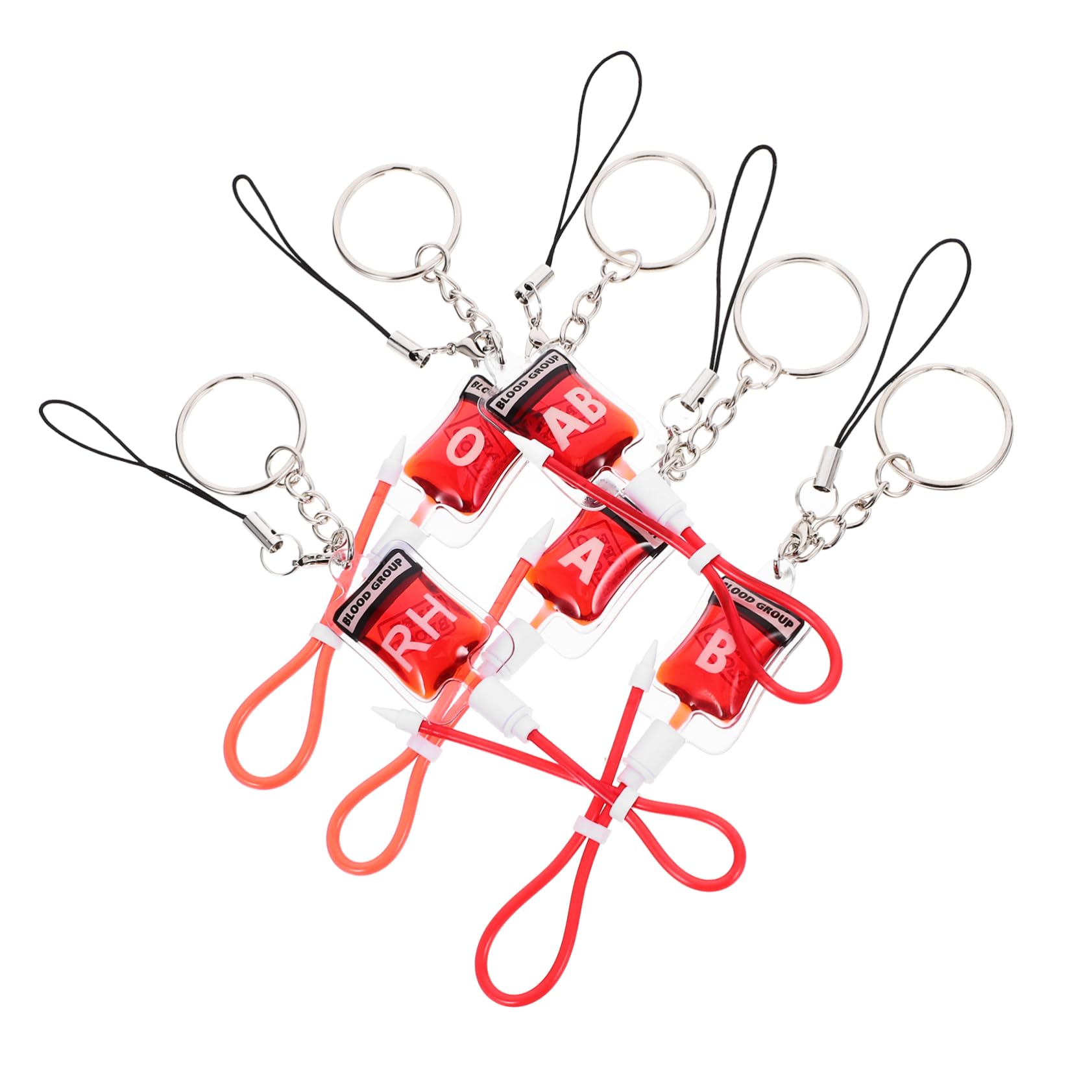 25 Piezas accesorios de fiesta llavero bolsa de sangre fiesta de halloween llaveros Adorno para mochilas halloween decoracion llavero Favor de fiesta AbS rojo
