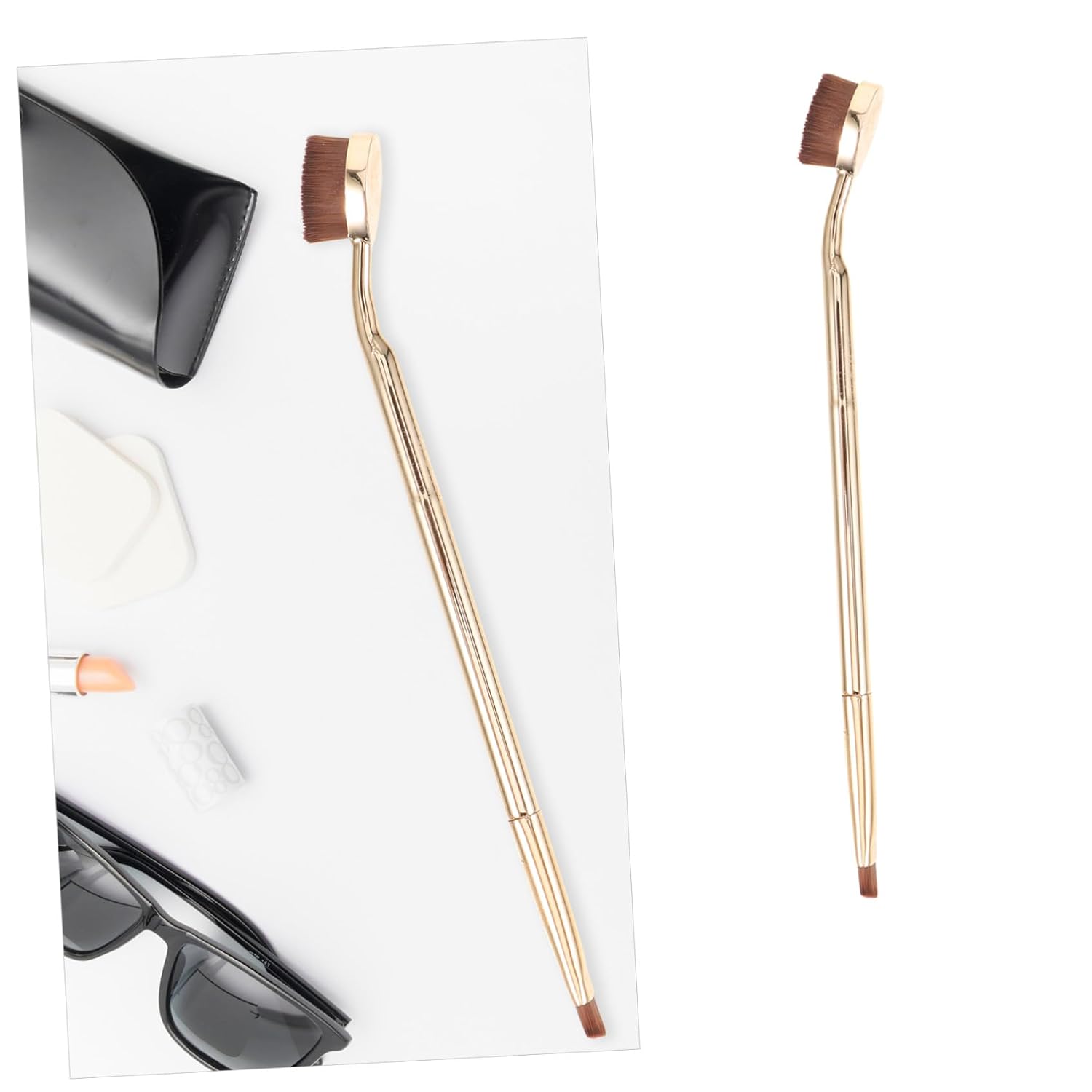 GALPADA Double Sided Makeup Brush Concealer Brush for Face and Eye Makeup Sturdy and Skin-friendly