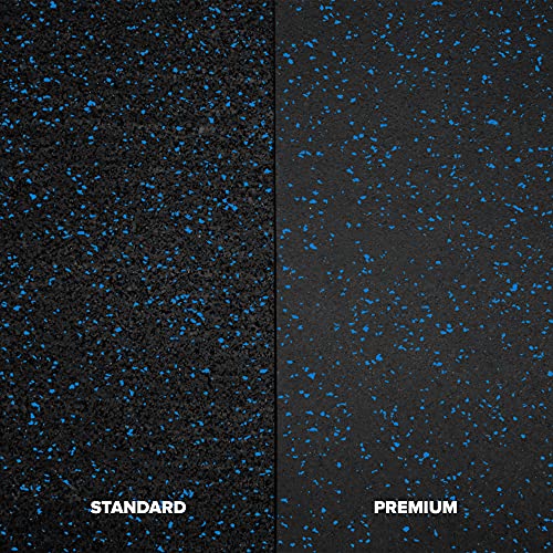 Incstores 3/8 Inch Thick Premium Rubber Floor Mat | Large Workout Mat For A Stronger And Safer Workshop, Home Gym, Commercial Weight Room, Or Horse Stall | 4X6 Feet, Blue, 1 Mat #TOP7