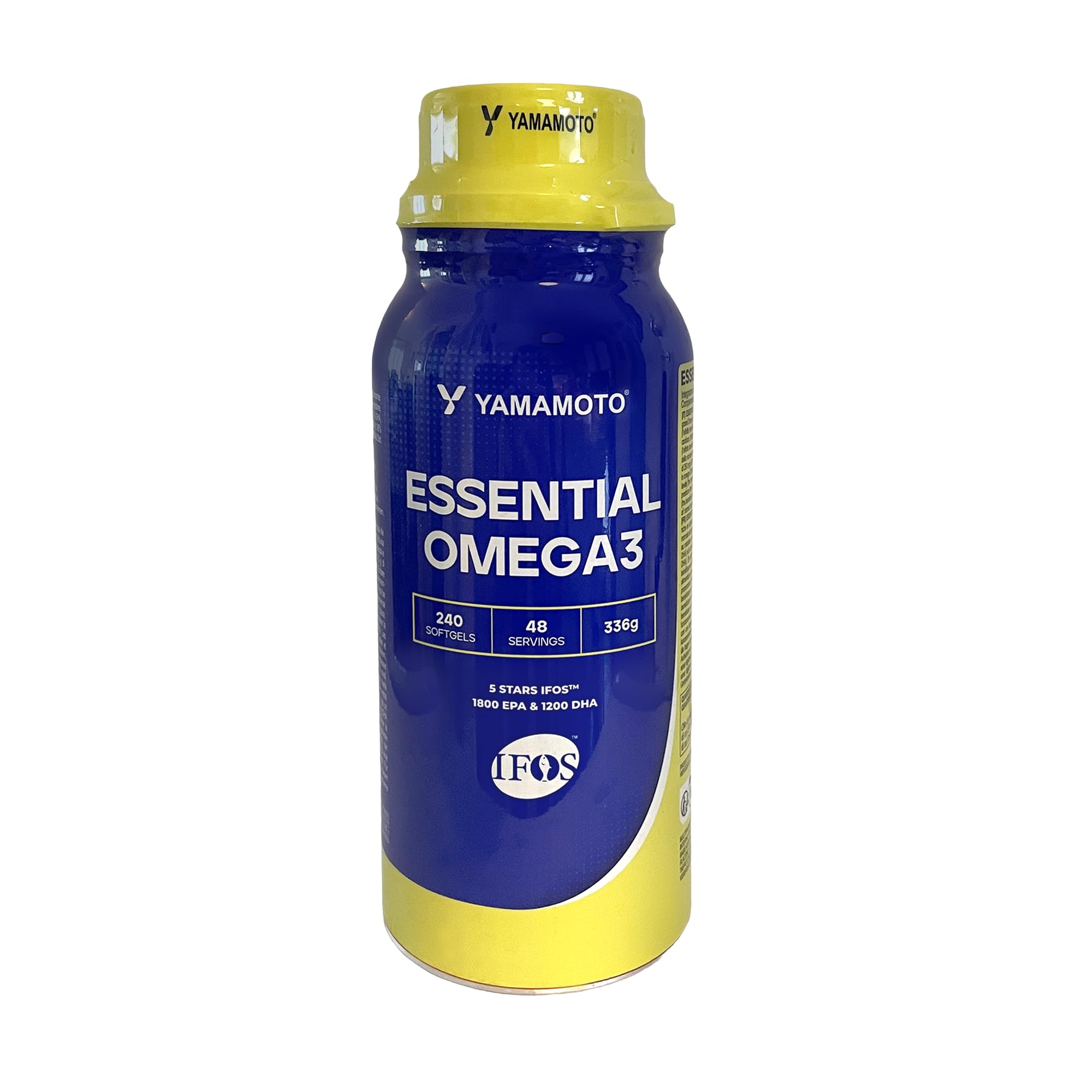 YAMAMOTO NUTRITION Essential Omega-​3 IFOS 240 softgel, la fonte di Omega-​3 essenziale per sostenere la salute cardiovascolare ed uno stile di vita sano