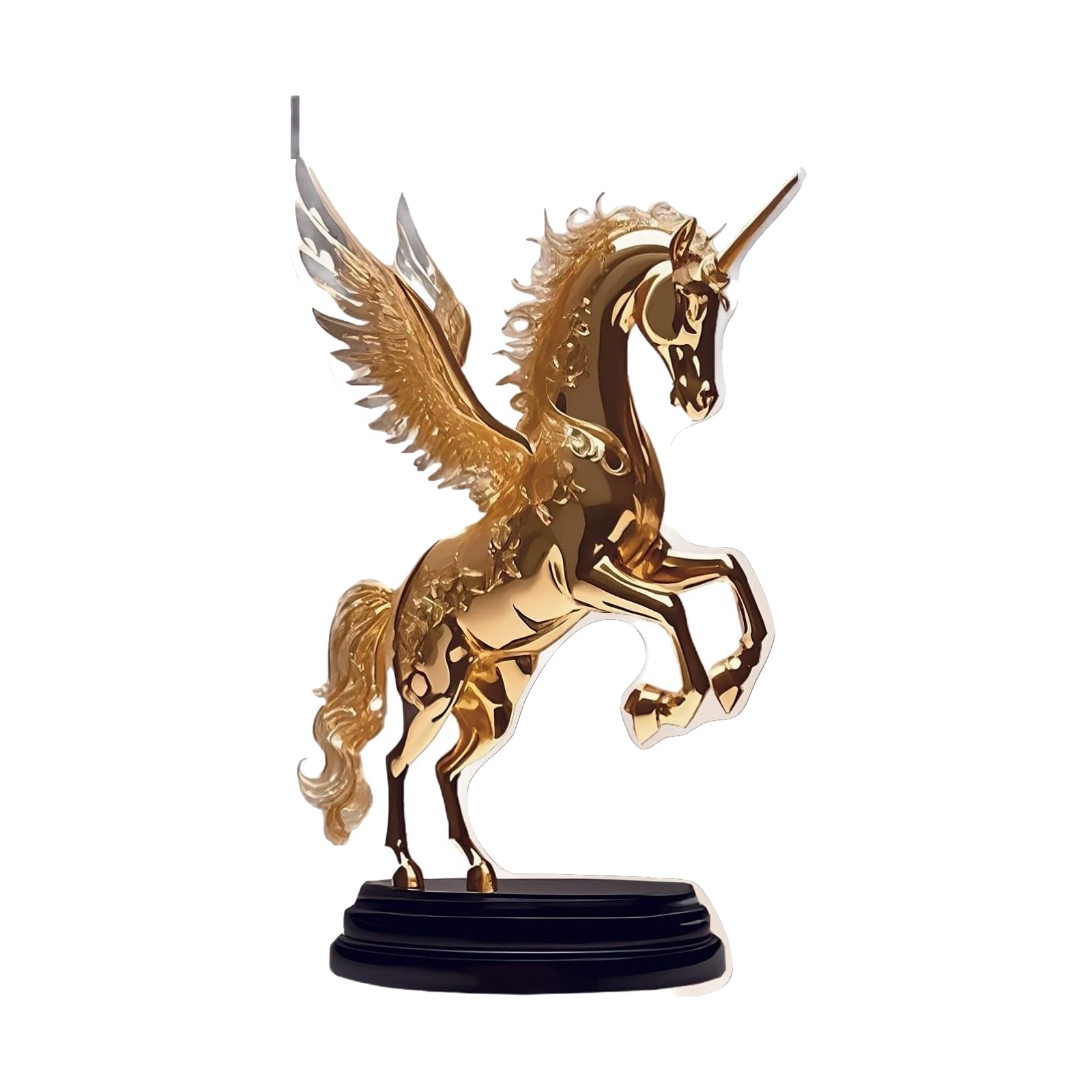 KAQNTUD Lucky Wealth Horse Statues Acrylic Animal Sculptures Feng Shui Ornament Collectible Figures for Home Office Decorations Animal Statues Sculpture