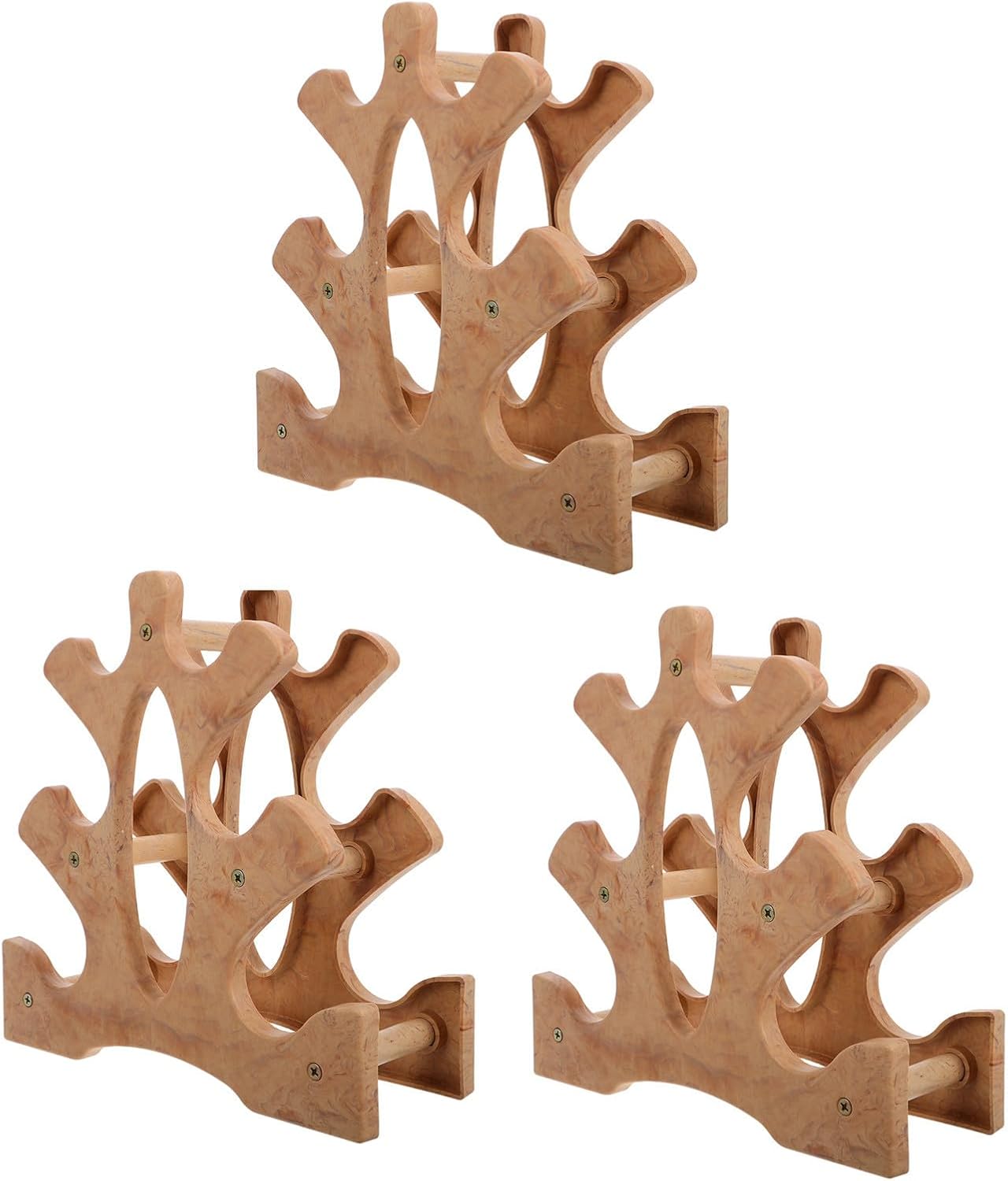 3pcs Tier Dumbbell Storage Rack Pp Stand for Home Gym Organization