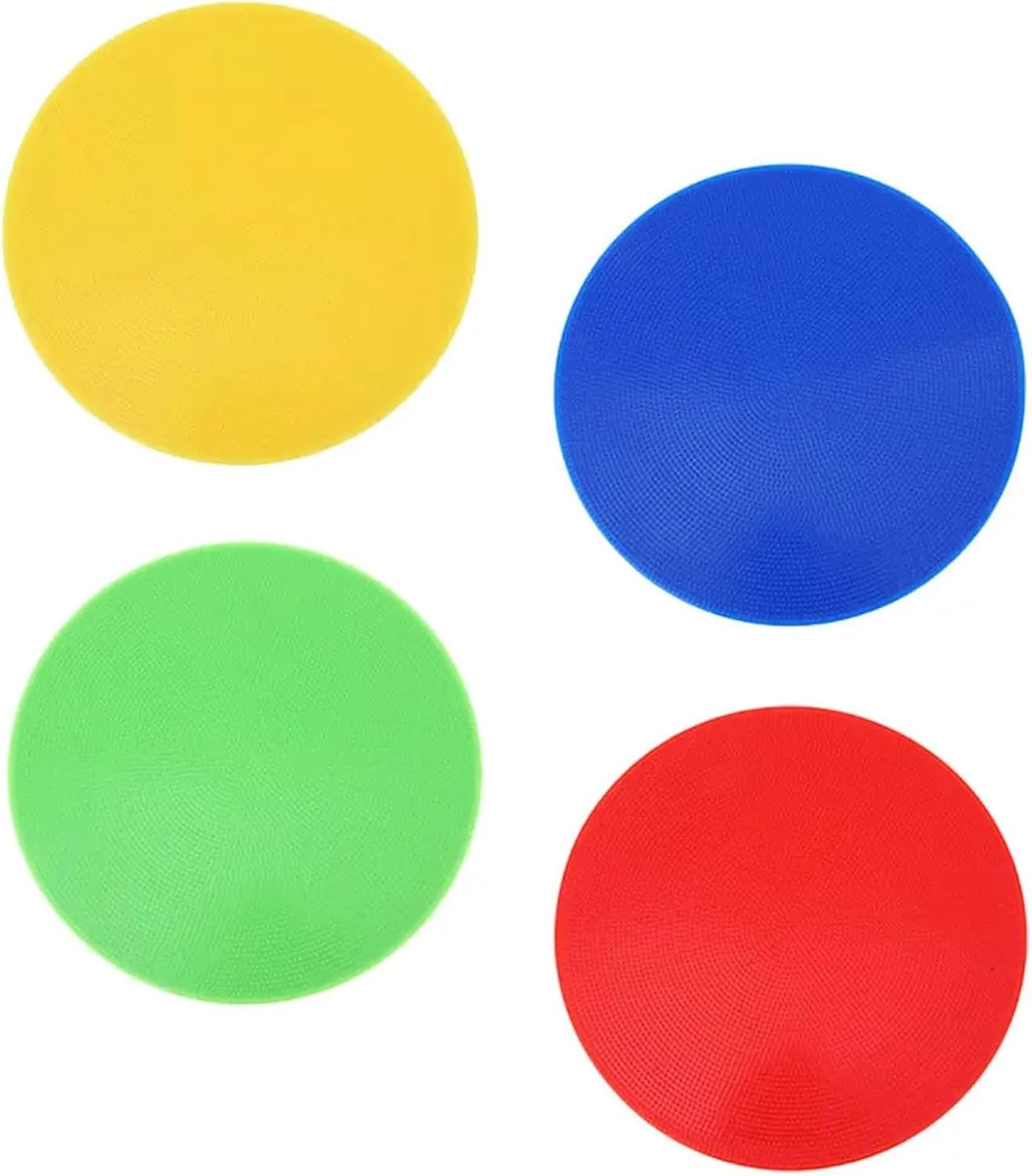 Spot Markers 12Pcs Versatile Spot Floor Markers for Soccer Basketball Tennis Training Flat Design Easy-Clean Colorful Sport Markers Agility for Training Exercise Drills Gym Football