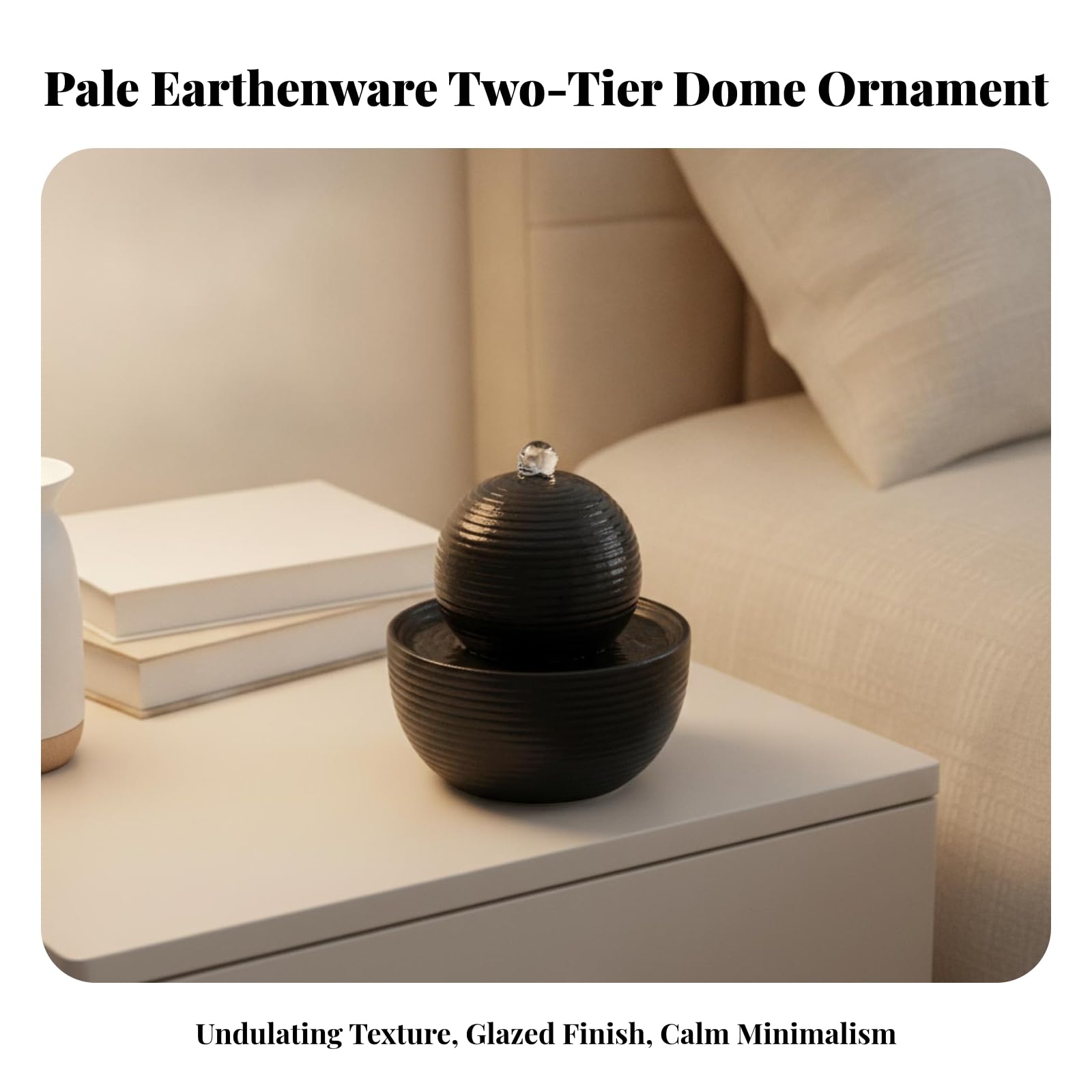 Fuente corativa con USB Compacta, Negro