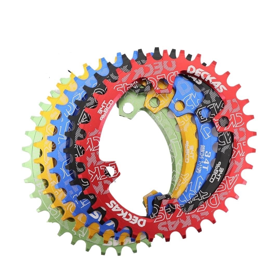 Platos para Bicicletas Plato Ovalado 32T 34T 36T 38 Dientes 96 BCD Bicicleta de Ciclismo Rueda Dentada Placa Dentada 96bcd