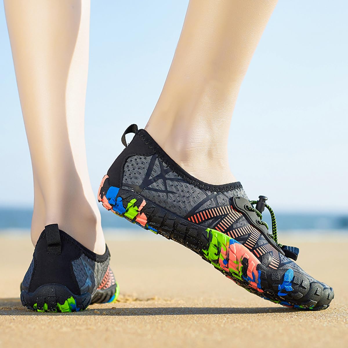 Chaussures Aquatiques Homme Femme Chaussures de Plage Chaussures de Natation Chaussures d'eau Chaussettes Aqua