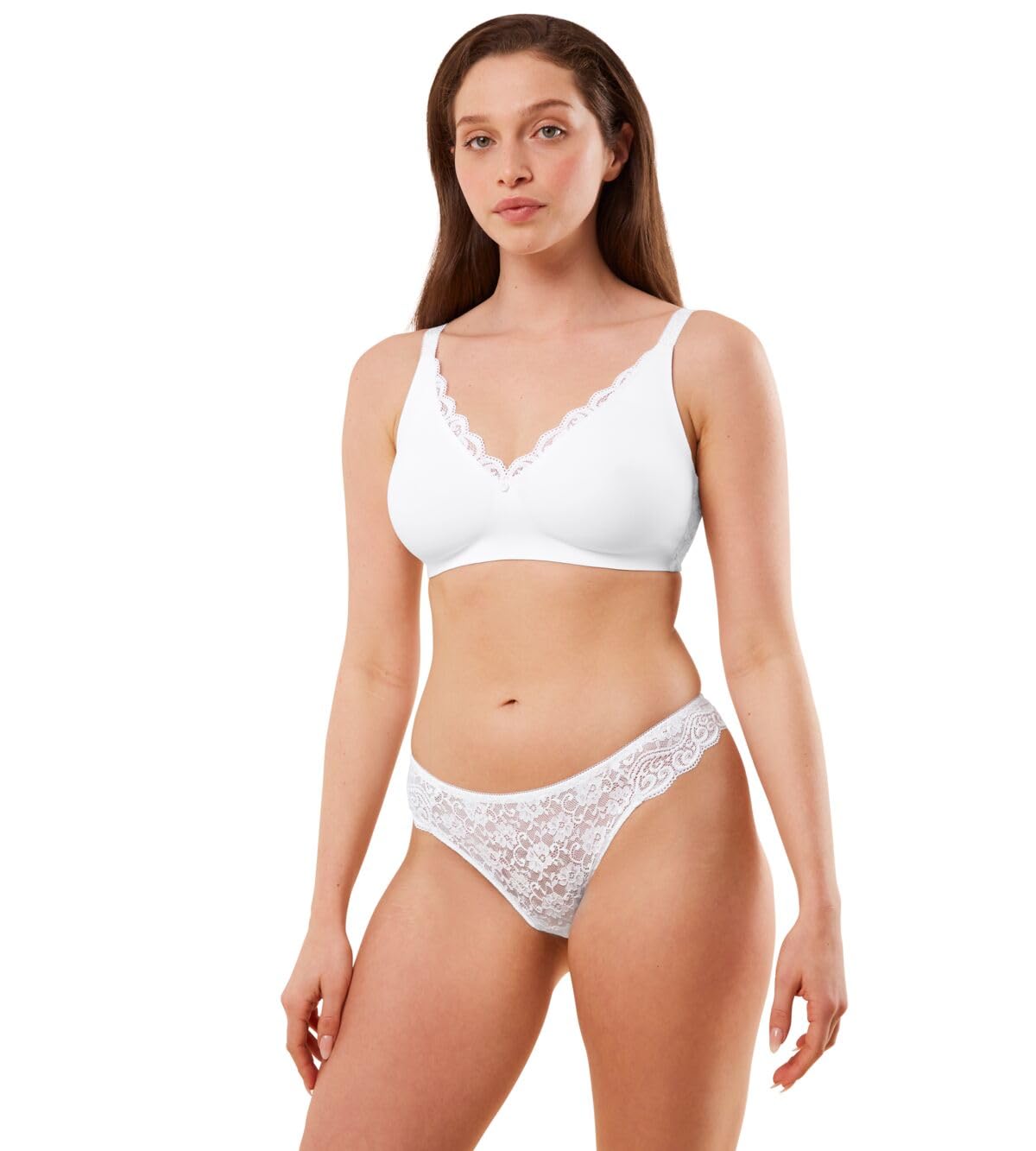 Triumph Amourette Hipster Thong White White M - 12