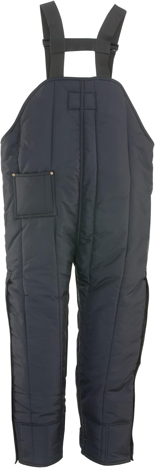 RefrigiWear Iron-Tuff Insulated High Bib Overalls -50F Extreme Cold Protection (Navy Blue, Large Tall)