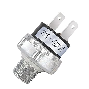 mankk Hava Bas nc  Anahtar  120-150 PSI Di li 1/4" NPT 24V 12V DC Hava Kompres r  Bas n  Anahtar  Hava Korna Tren i in 120-150-1/4" NPT-W