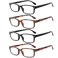 Algopix Similar Product 6 - Kerecsen 4 Pack Reading Glasses for