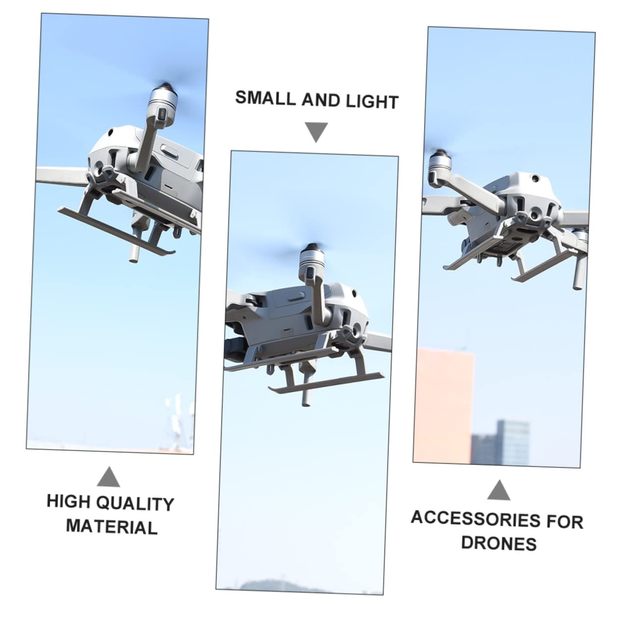 ERINGOGO Drone Landing Gear Big Theme Tool Installation Quick Release Lightweight Quadcopter Landing Gear Extension Leg