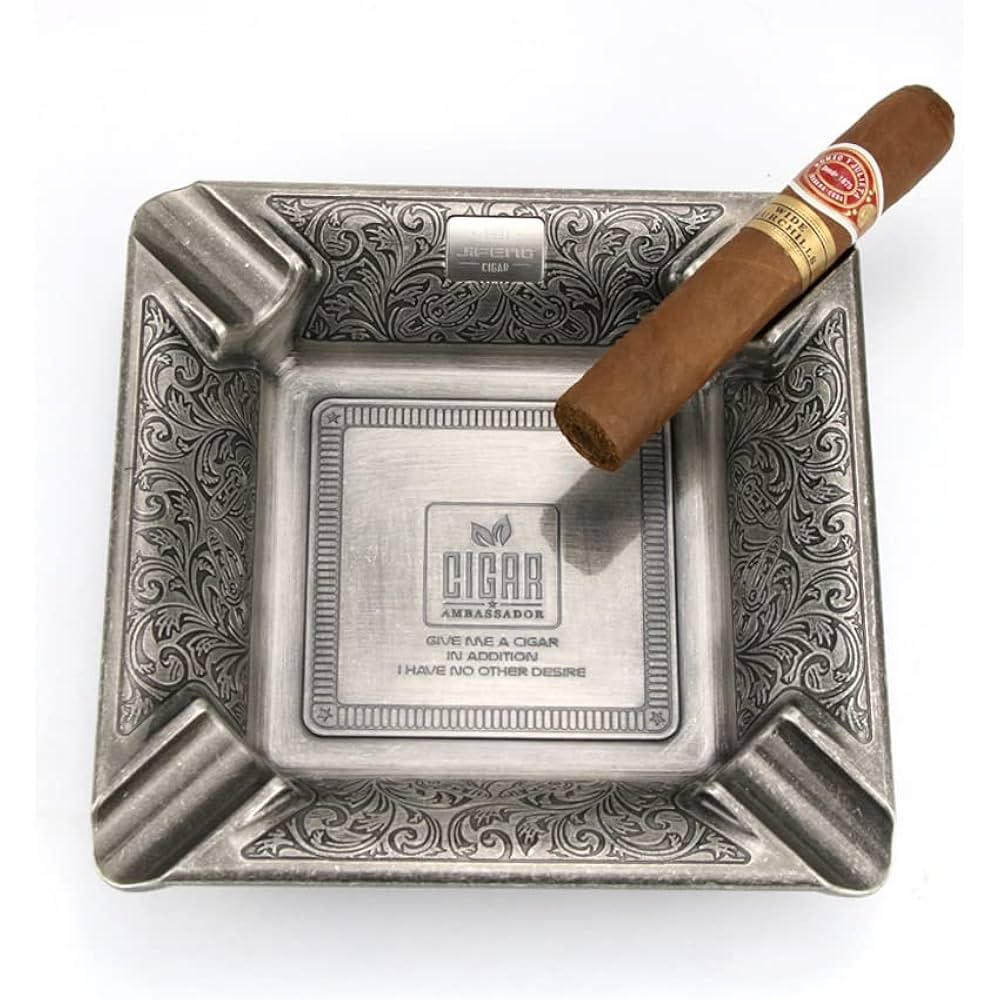 Amazon.co.jp: 葉巻 灰皿 シガー 灰皿 銅合金 大口径葉巻