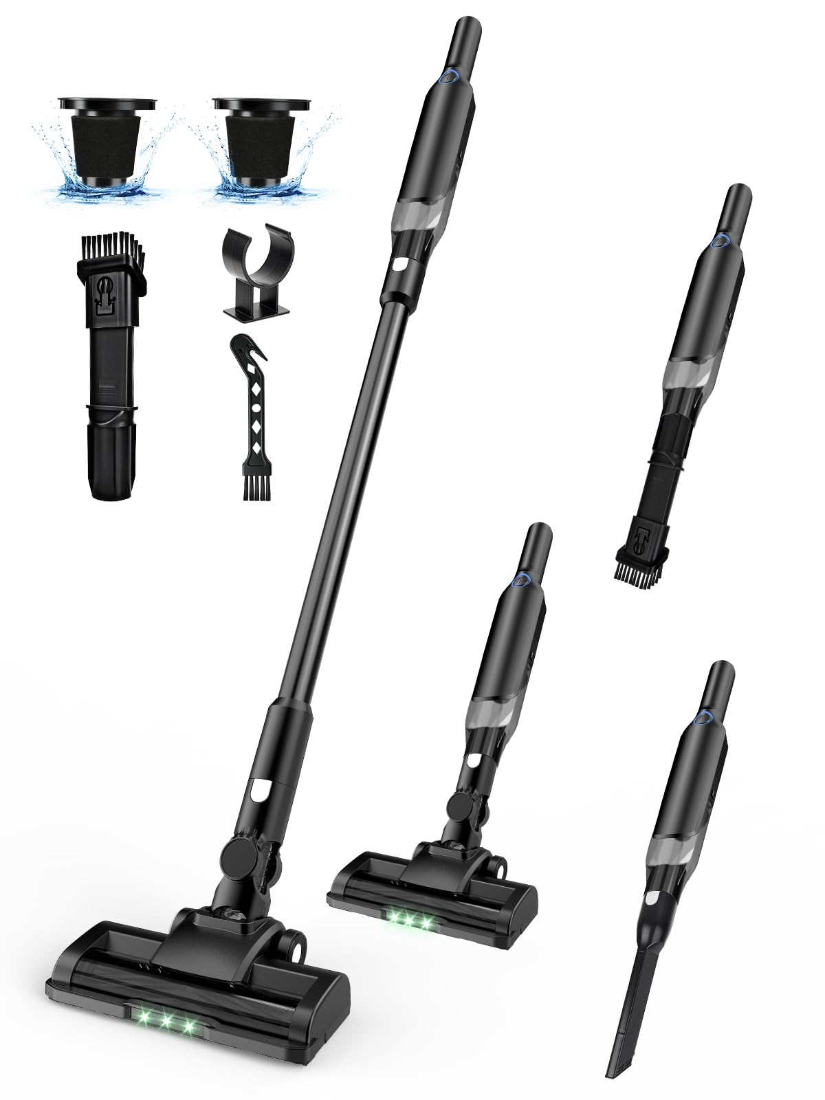 Amazon | Sugeko 掃除機 コードレス 【45KPA強力吸引・0.6kg軽量設計