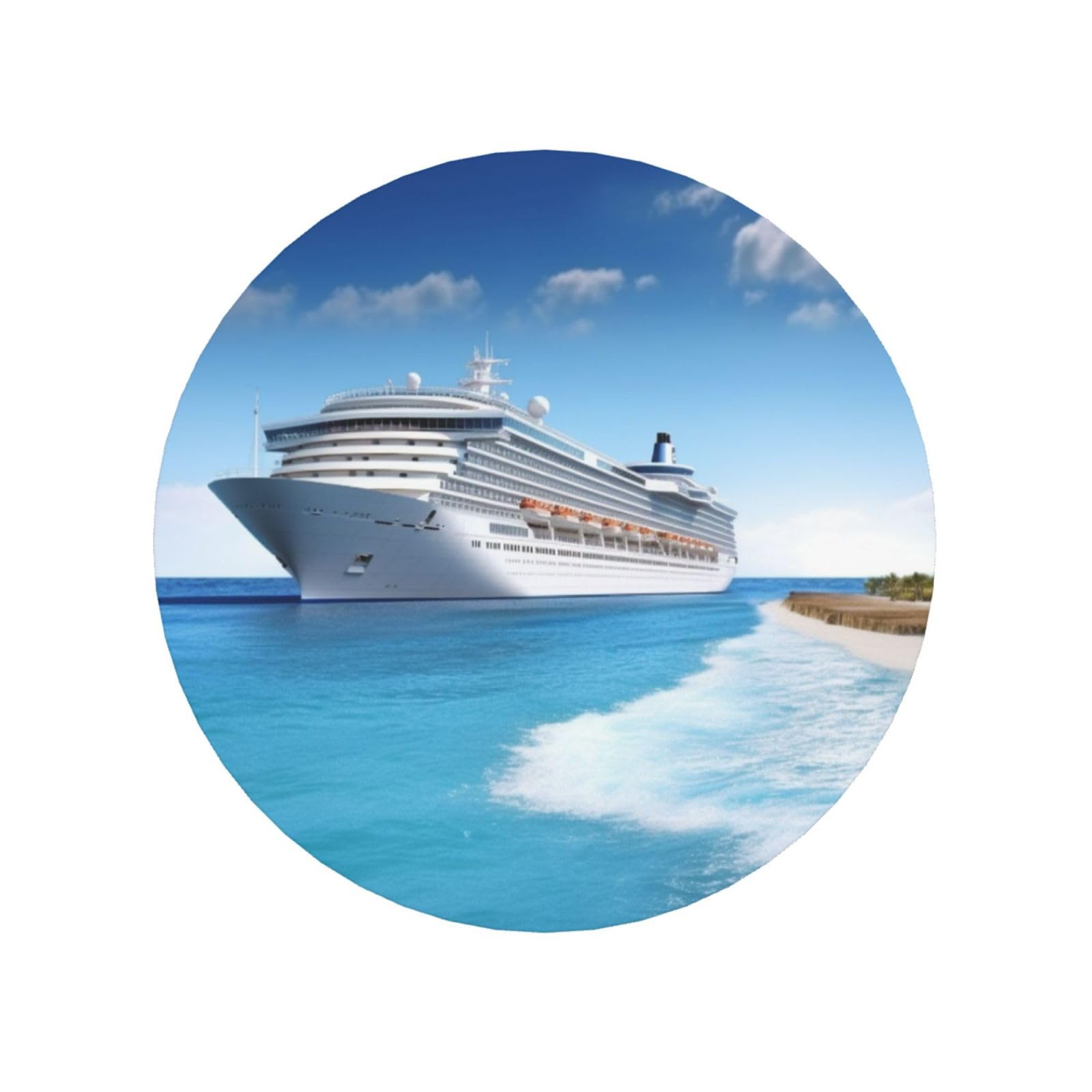 Seaside Cruise Ship Fridge Magnets Small Strong Refrigerator Magnets Cute Decorative Magnets Fridge Sticker Office Magnets for Fridge, Whiteboard, Kitchen Accessories